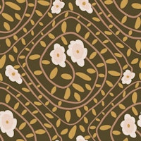 Earthy Floral Swirls papiers peint