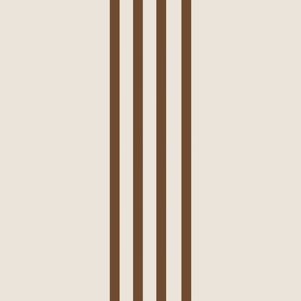Brown Vertical Stripes on off white