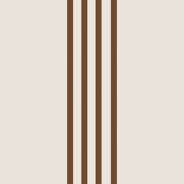 Brown Vertical Stripes on off white