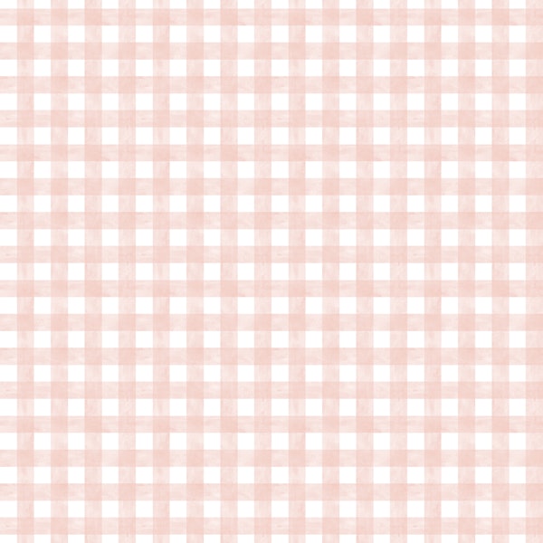 Blush Pink Watercolor Gingham