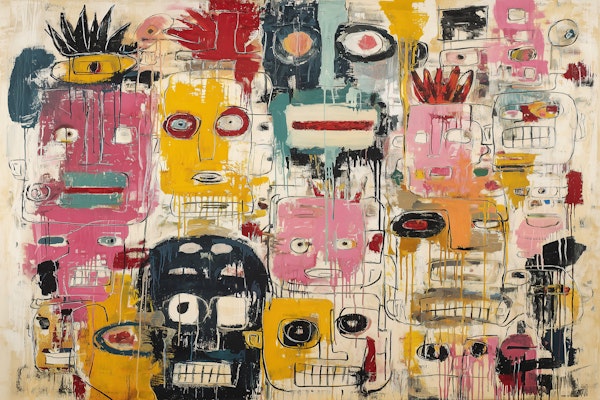 Colorful Abstract Faces