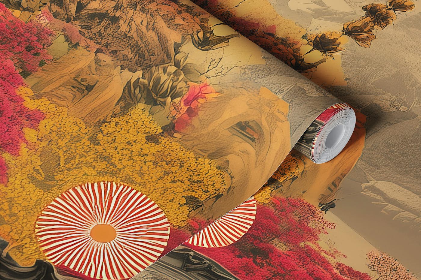 Surreal Nature and Music Scene wallpaper roll