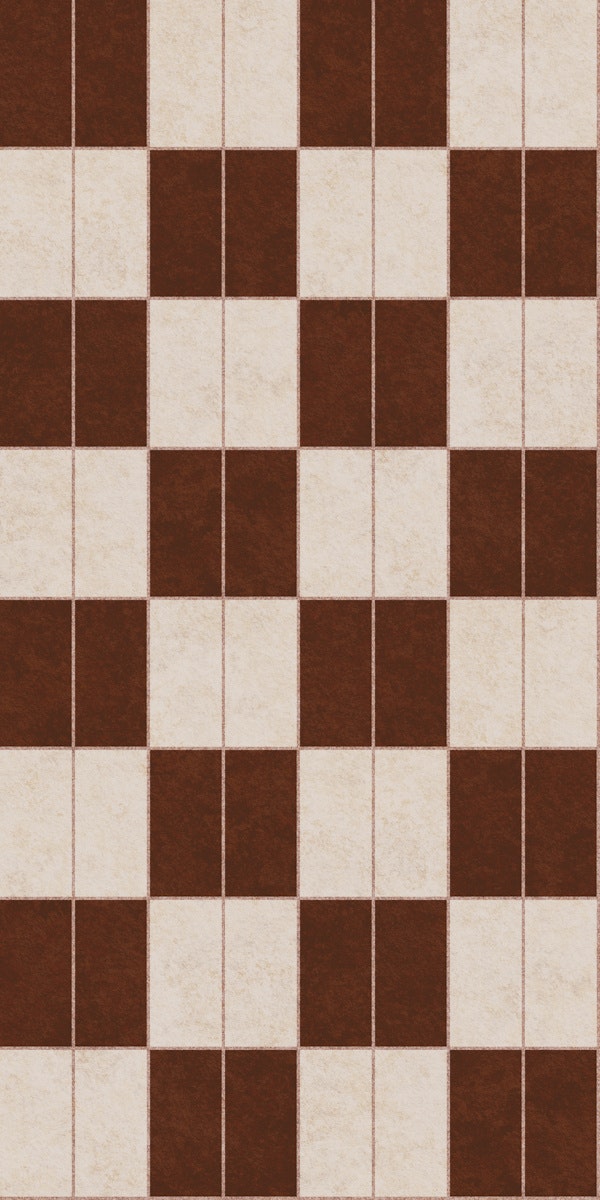 checkerboard vertical stack tile brown beige