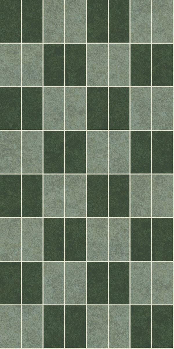 Checkerboard Vertical stack Tile Sage Green