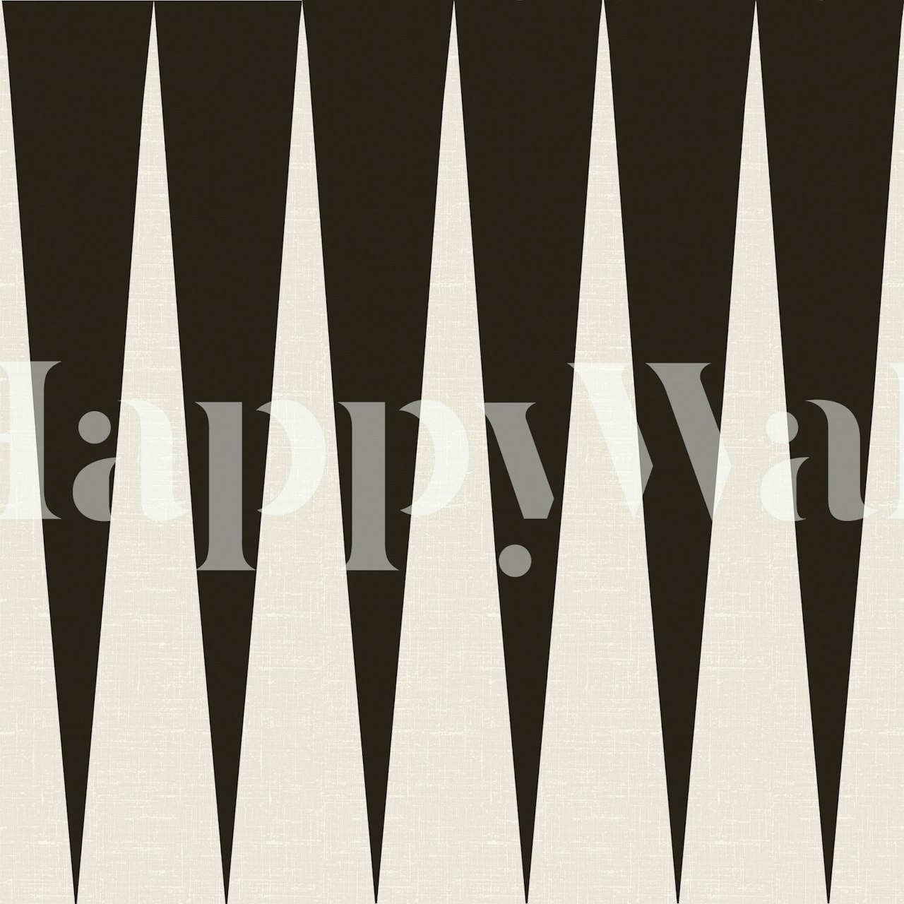 Black and white zigzag geometric pattern wallpaper