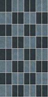 Checkerboard Vertical stack Tile Moody Blue tapete