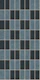 Checkerboard Vertical stack Tile Moody Blue
