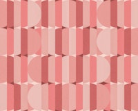 Large Soft Cute Pink Retro Geometric Shapes wallpaper