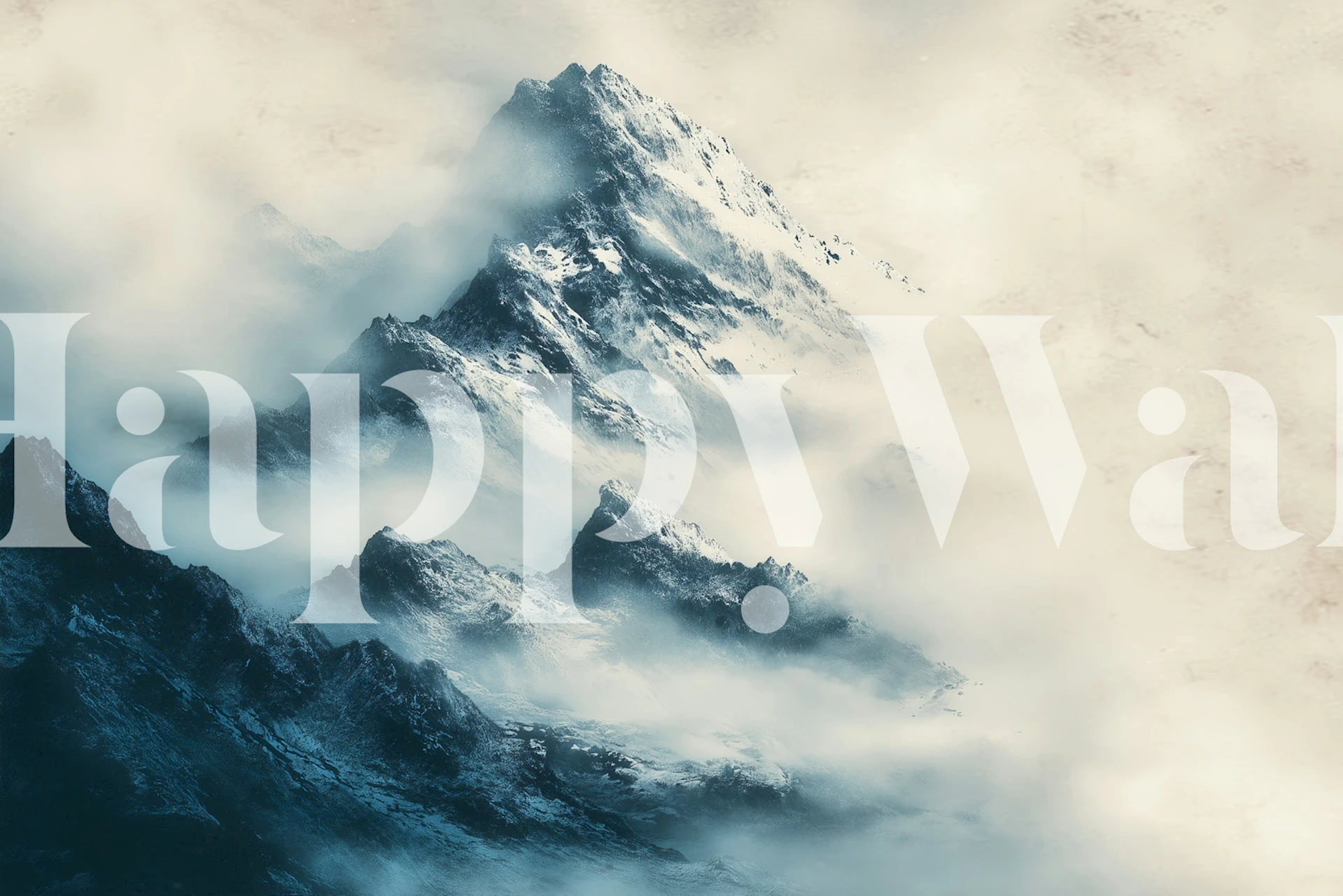 Majestic Alpine View wallpaper in a room