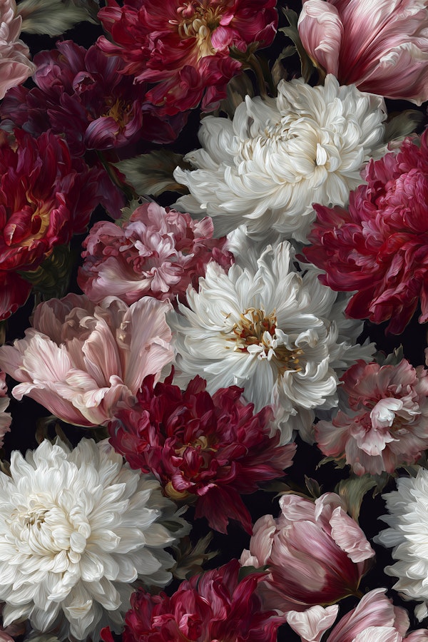 Blossoms in Dark Elegance