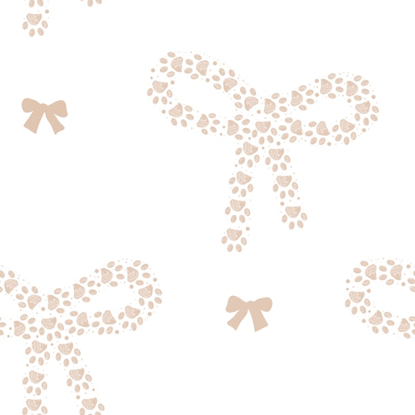 Paw prints bow ties