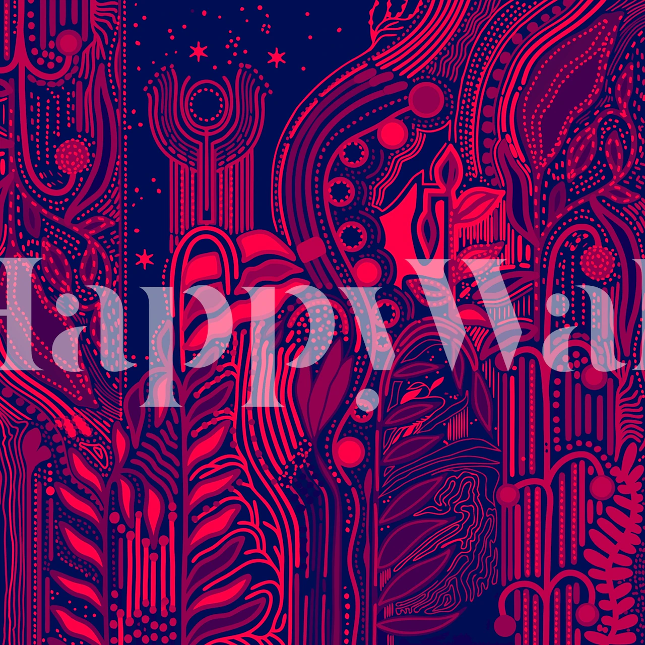 Papel tapiz Ode to Life en un entorno de habitación