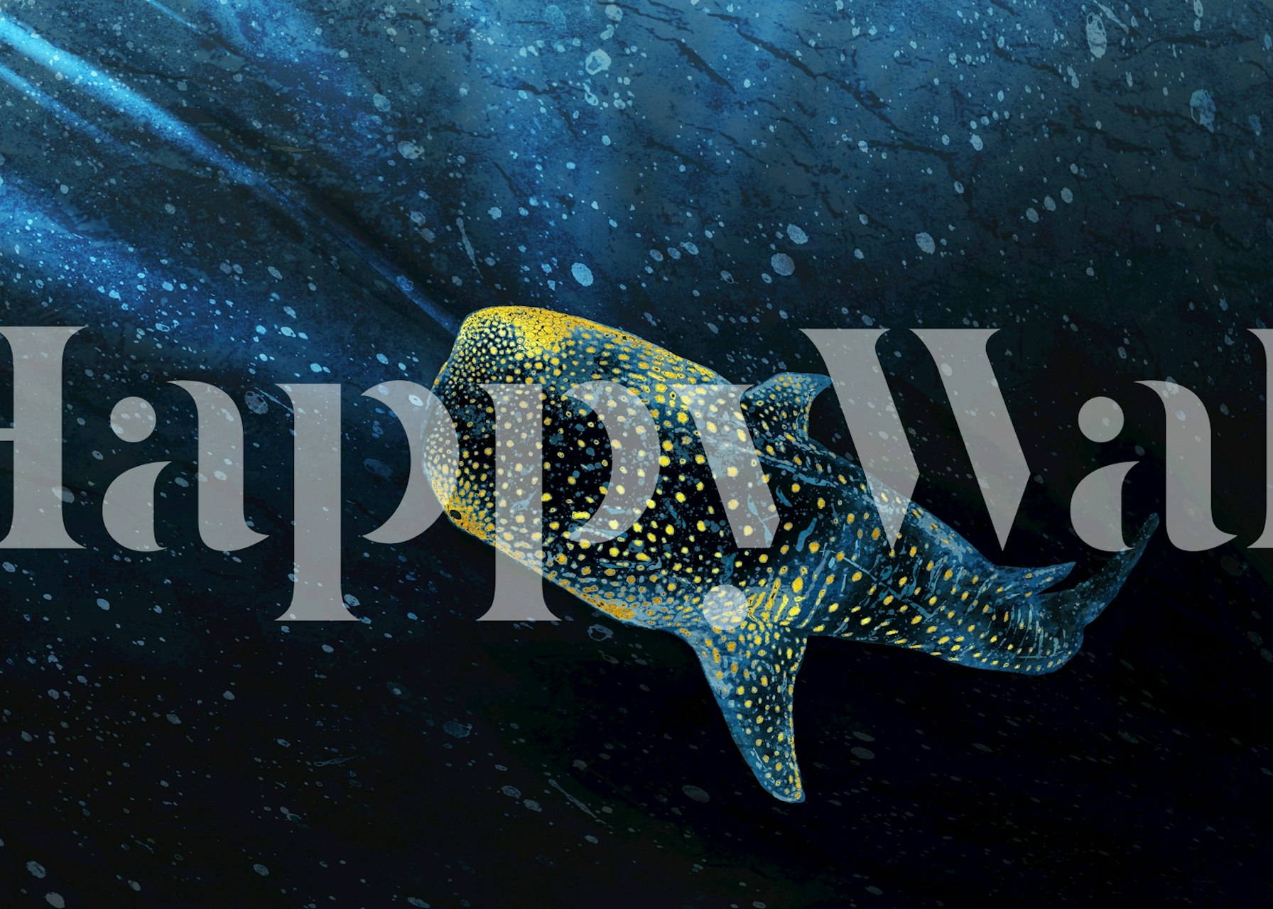 Guardian of the Deep Tapete in einem Raum