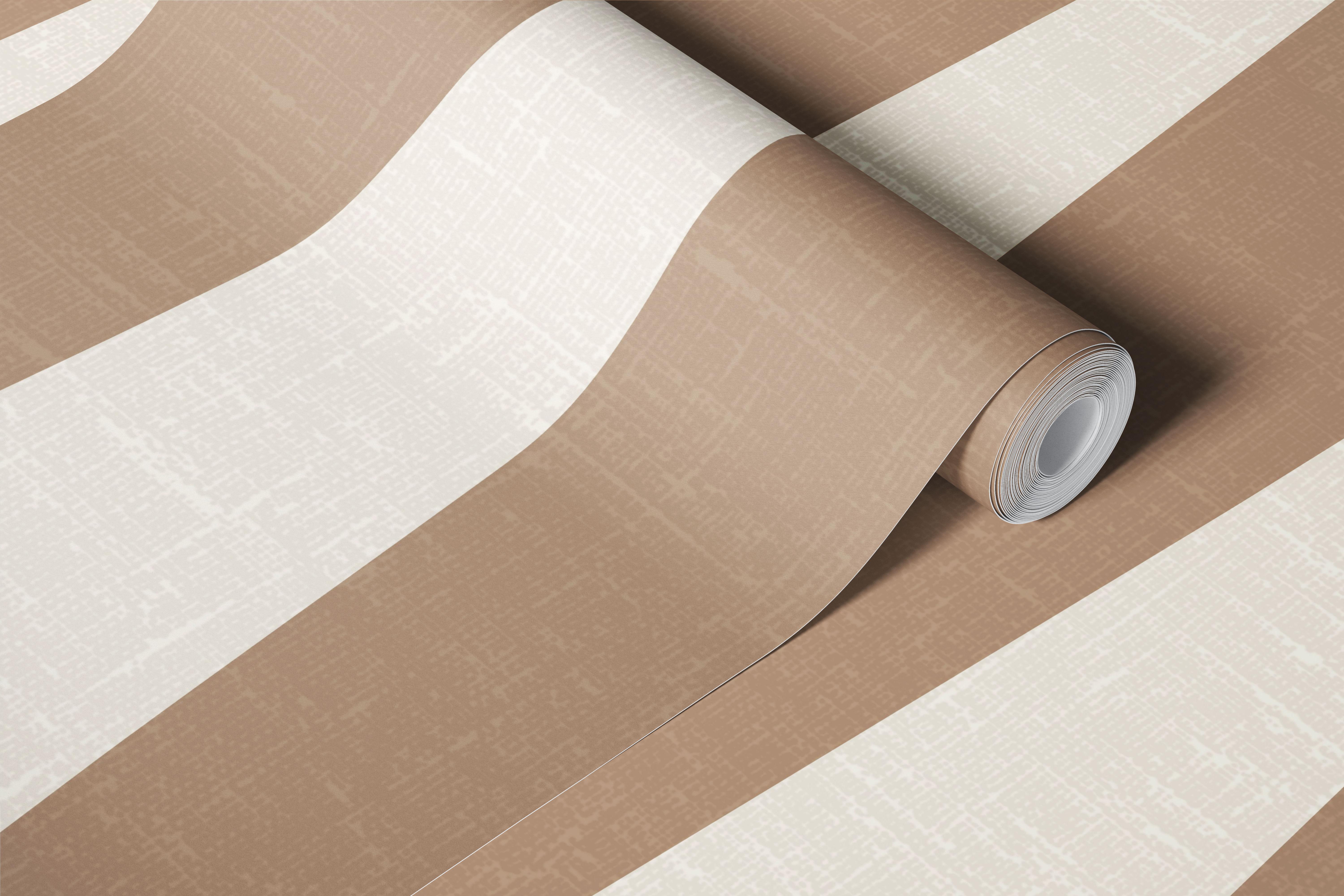 Minimalist tan brown peaks wallpaper i ett rum