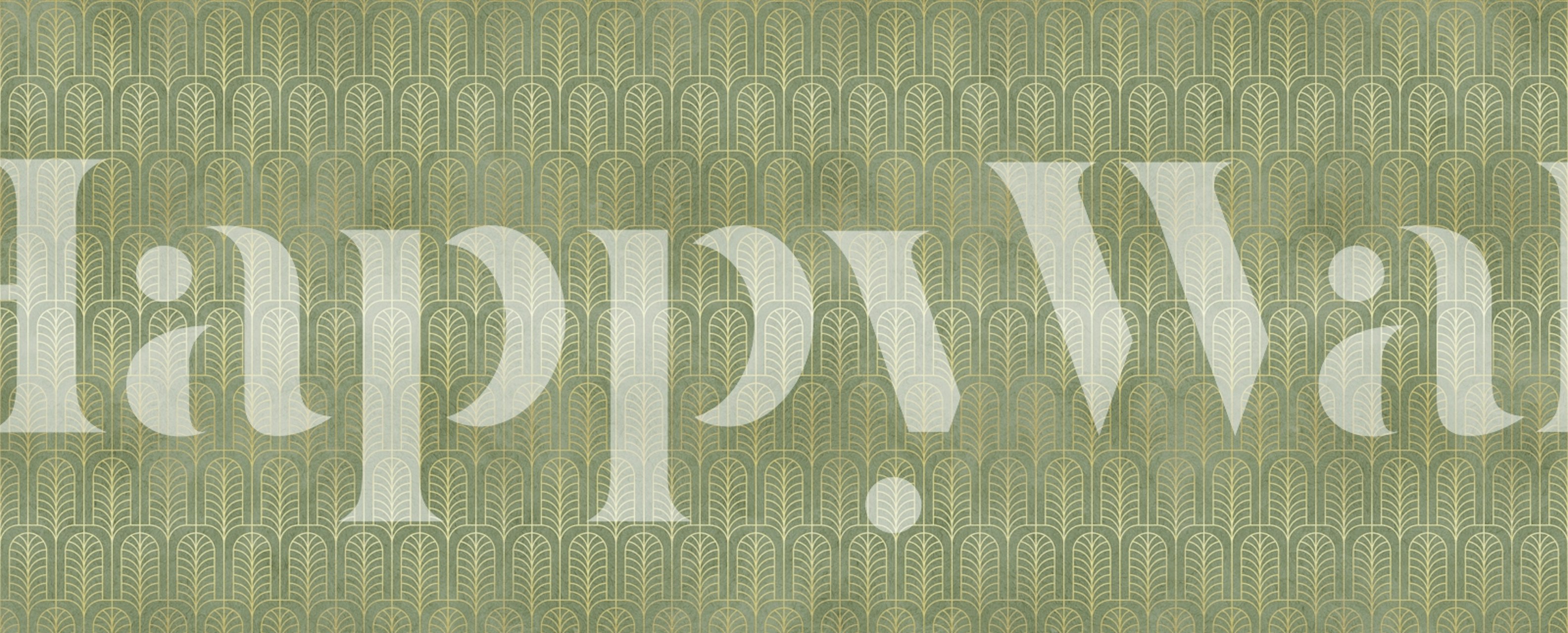 Papier peint Green Art Deco Bliss dans une pièce