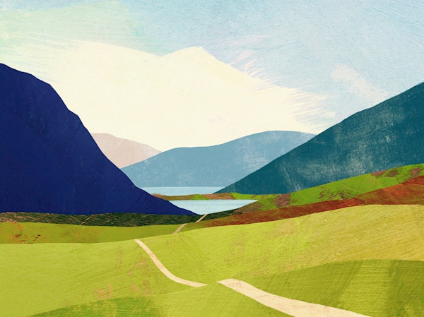 Idyllic Mountain Path