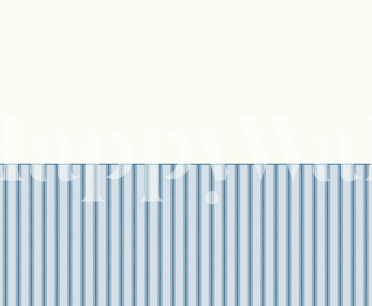 Blue and white striped wallpaper with a modern design