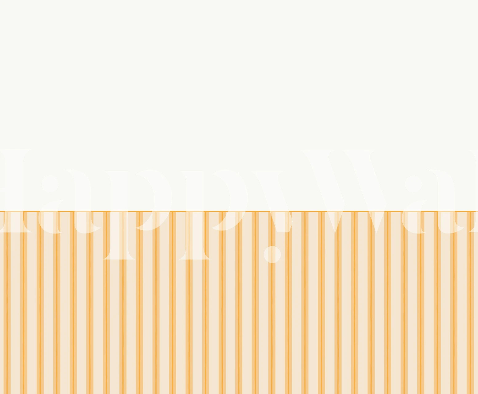 Chic Stripes Panel Yellow Tapete in einem Raum