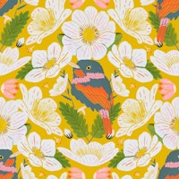 Charming Bird Garden tapety