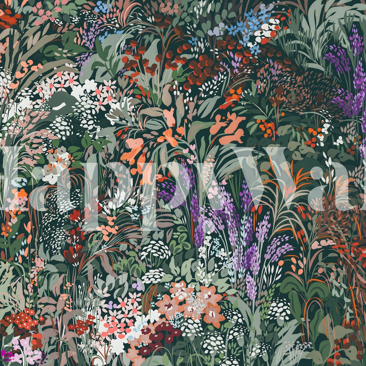 Biodiversity Canvas tapet i ett rum