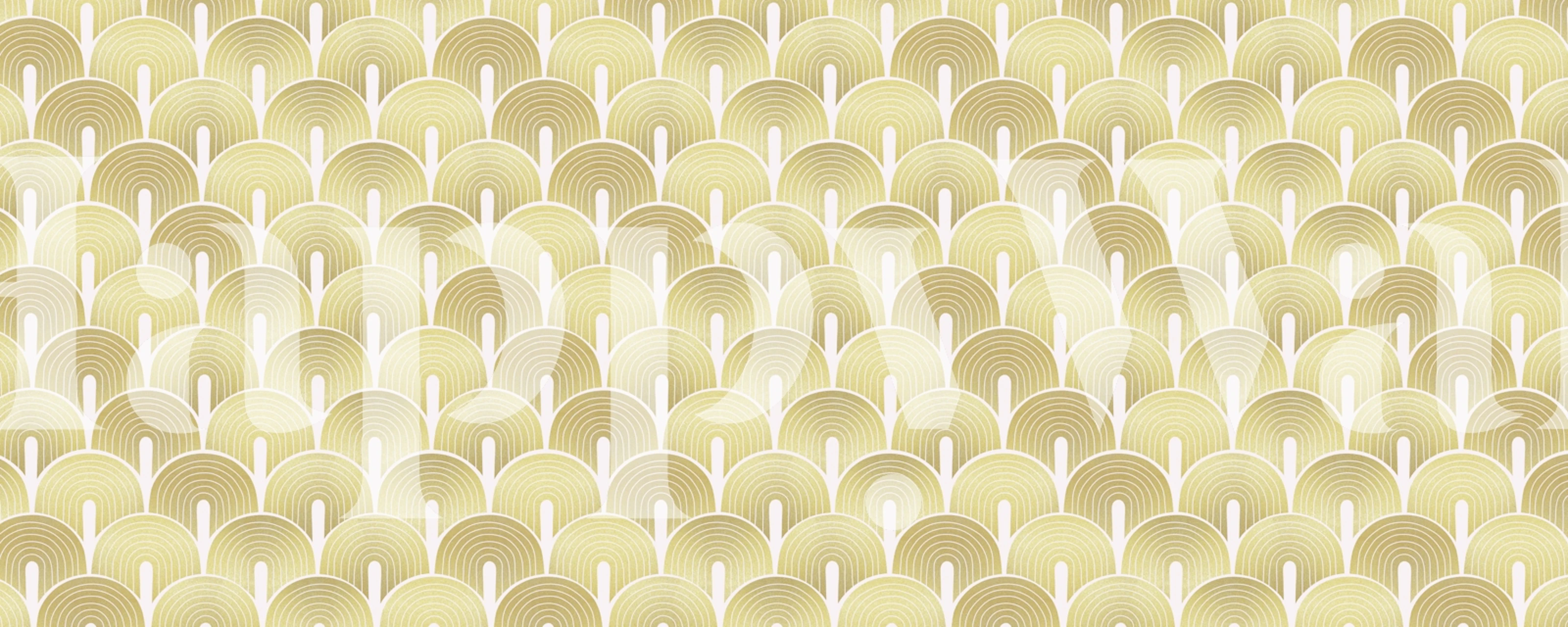 Golden Arch Delight tapetdesign i et rom