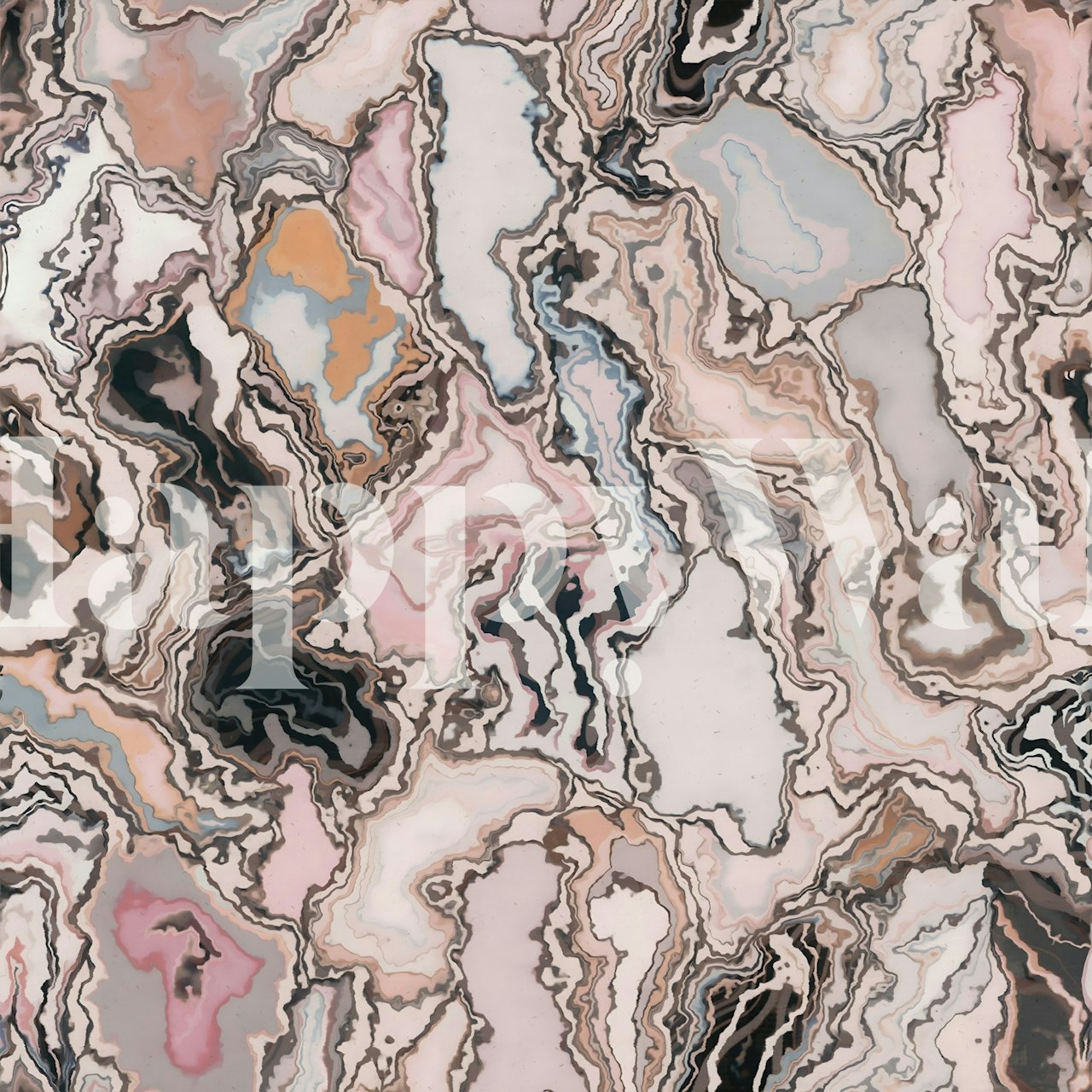 Marble Dreamscape tapet i et stilig rom.