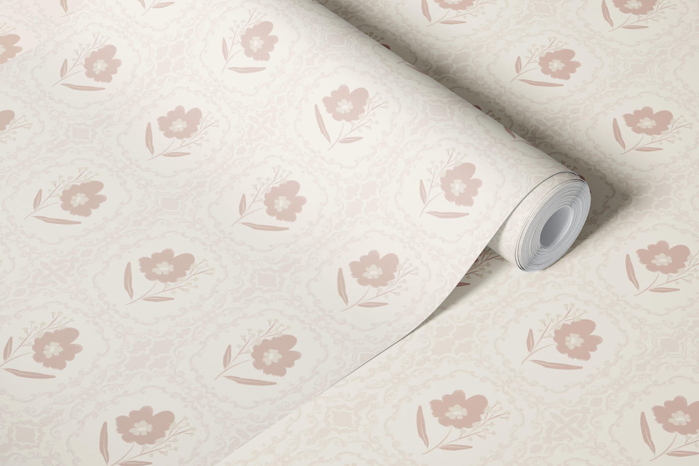 Pastel Floral Grace wallpaper roll