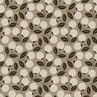 Rustic Brown Berries behang