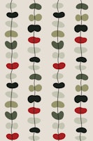 Abstract Stone Shapes Stripes Red Green behang