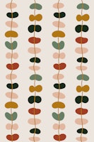 Abstract Stone Shapes Stripes Chains Cooper tapet