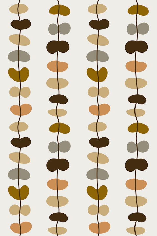 Abstract Stone Shapes Stripes Chains Brown