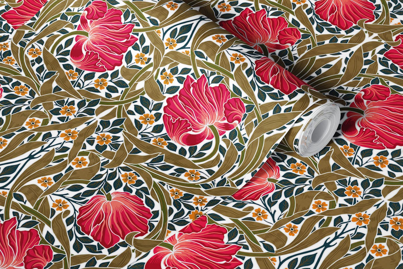 Pimpernel by William Morris Arts & Crafts wallpaper roll