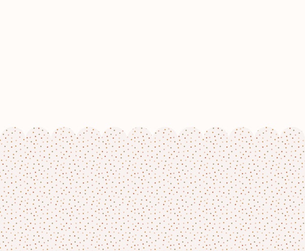 Sweet Dots Scallop Panel Multicolor Boho