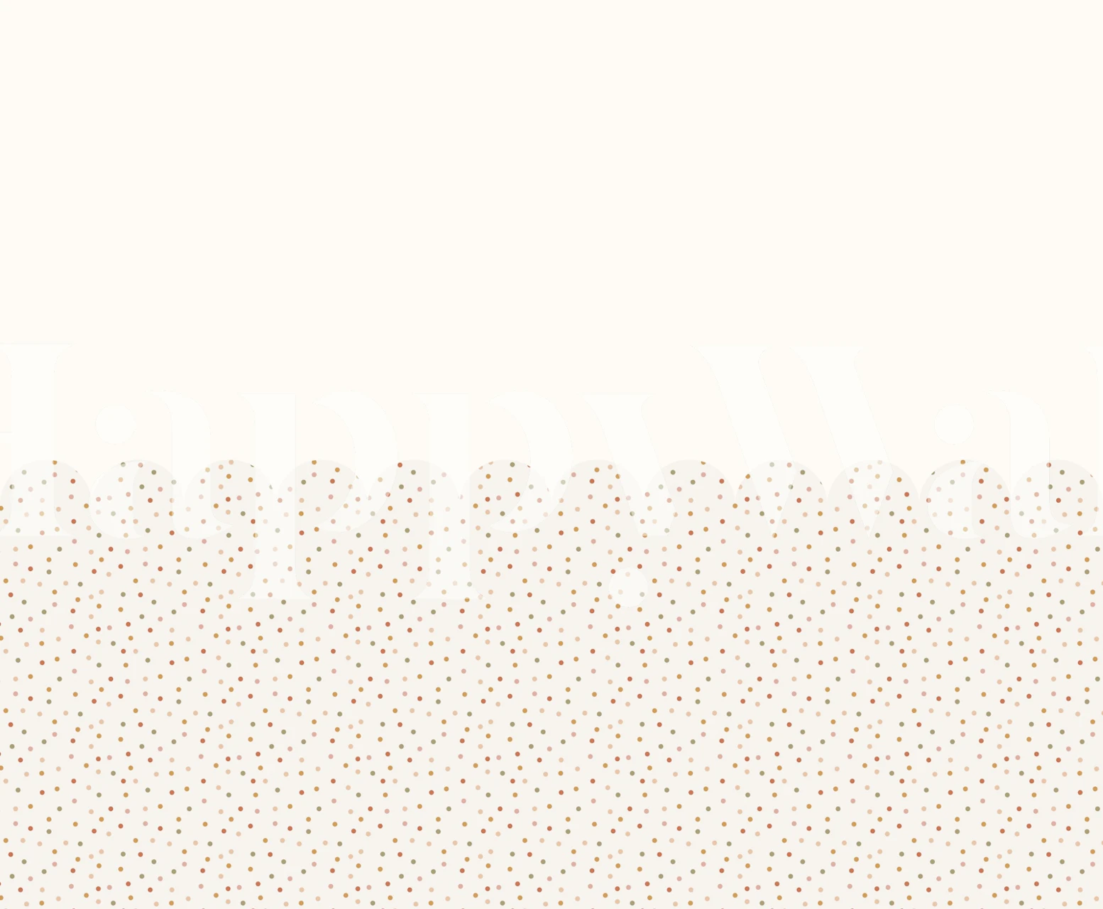 Sweet Dots Scallop Panel Multicolor Boho carta da parati in una stanza