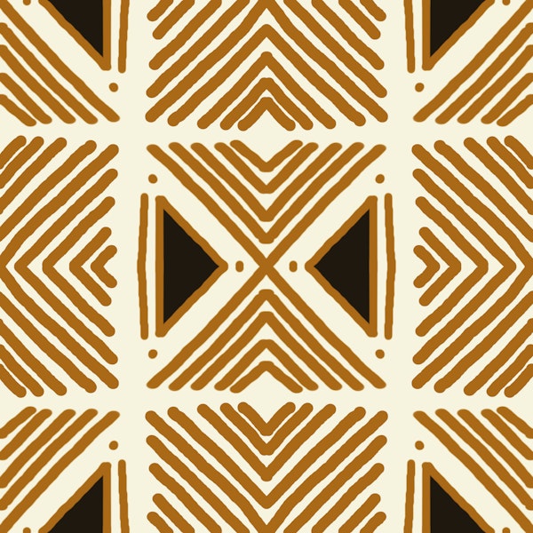 Tribal Light Brown Motif