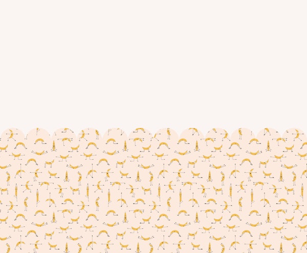 Banana Yoga Scallop Half Wall Panel