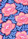 Hot Pink and Cobalt Chalk Chintz Floral Large