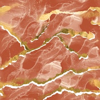 Golden Veins Burnt Sienna Marble Marble carta da parati
