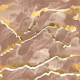 Golden Veins Clay Rose Marble