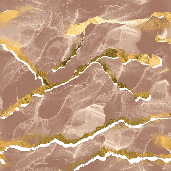 Golden Veins Clay Rose Marble