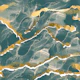 Golden Veins Deep Lagoon Marble
