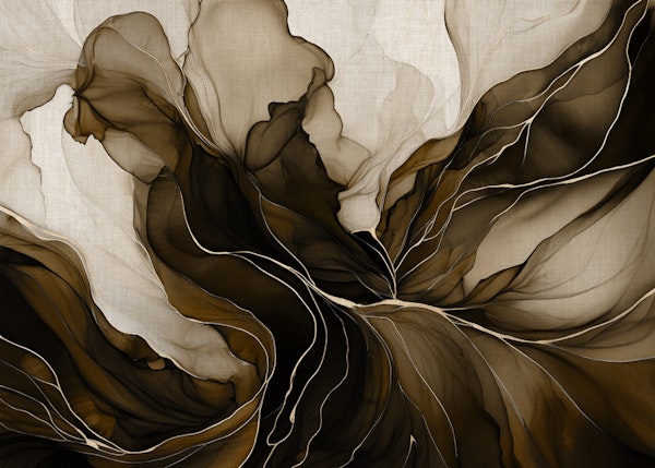Abstract Earthy Elegant Marble Flow