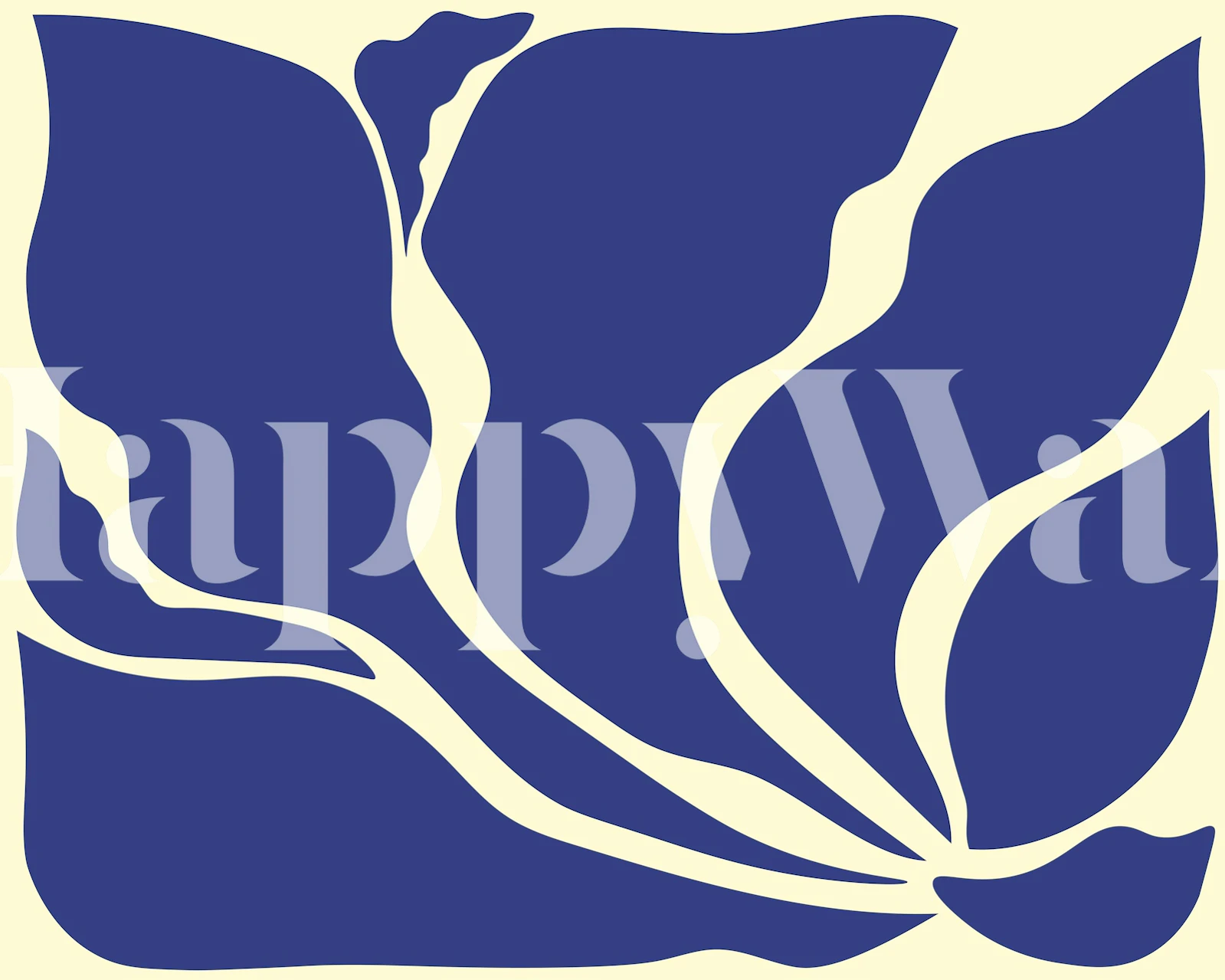 Natural Flow in Blue wallpaper design