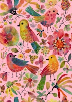 All You Have To Do is Fly Pink tapet