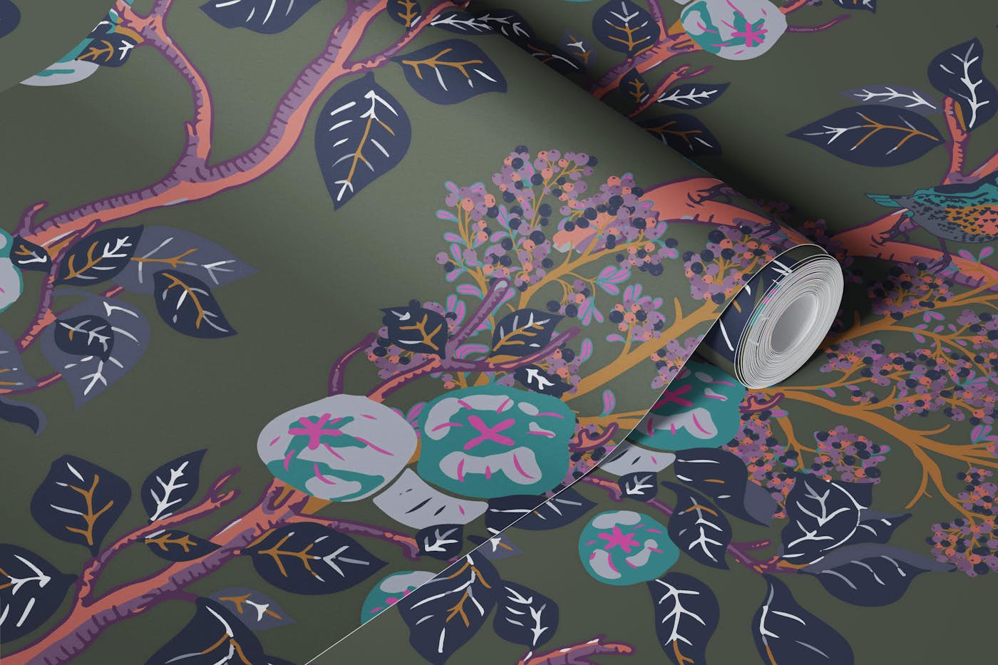 Woodpeckers Mural wallpaper roll