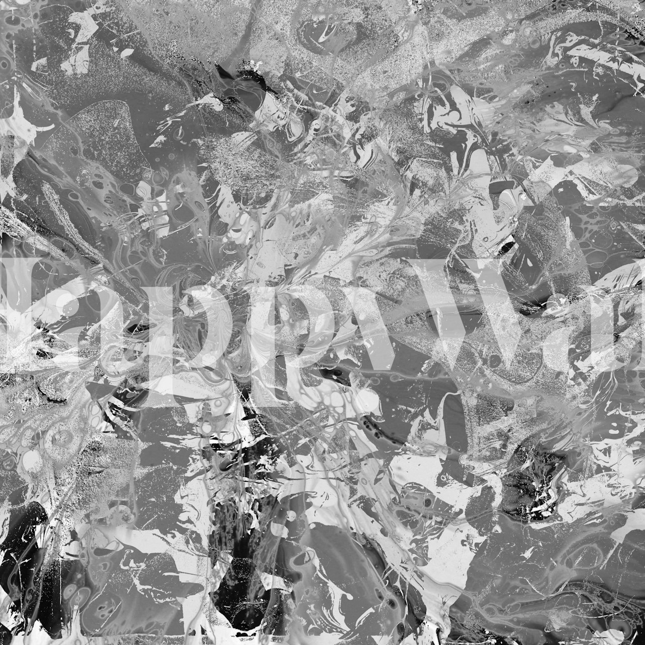 Carta da parati Elegant Whirlwind Design in una stanza