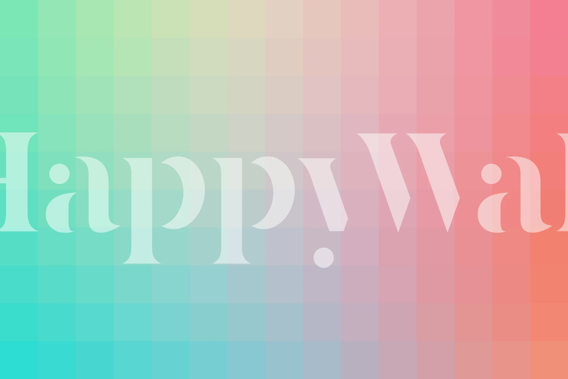 Gradient pattern in pink and teal colors wallpaper