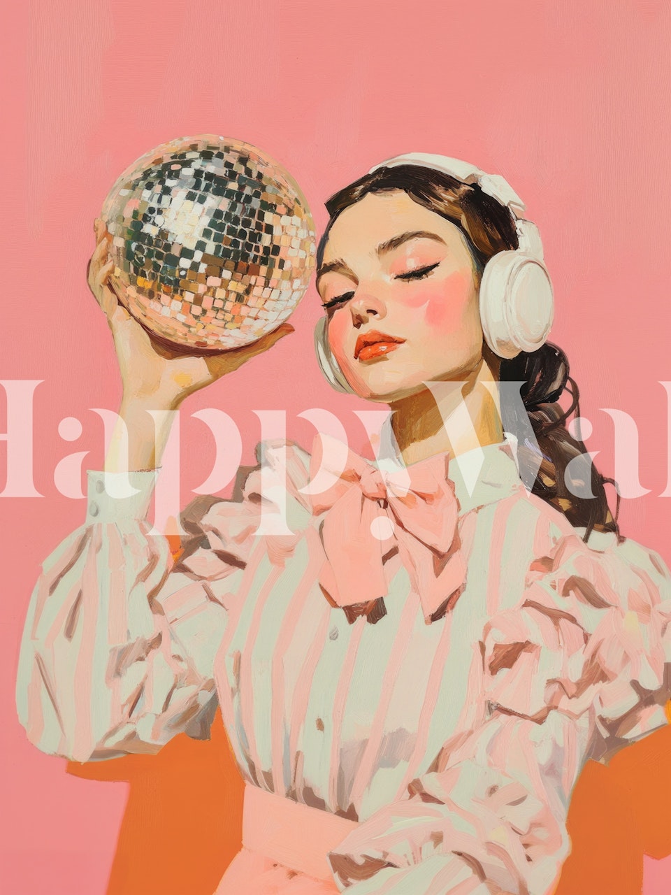 Silent Disco-tapet i et stilfuldt rum