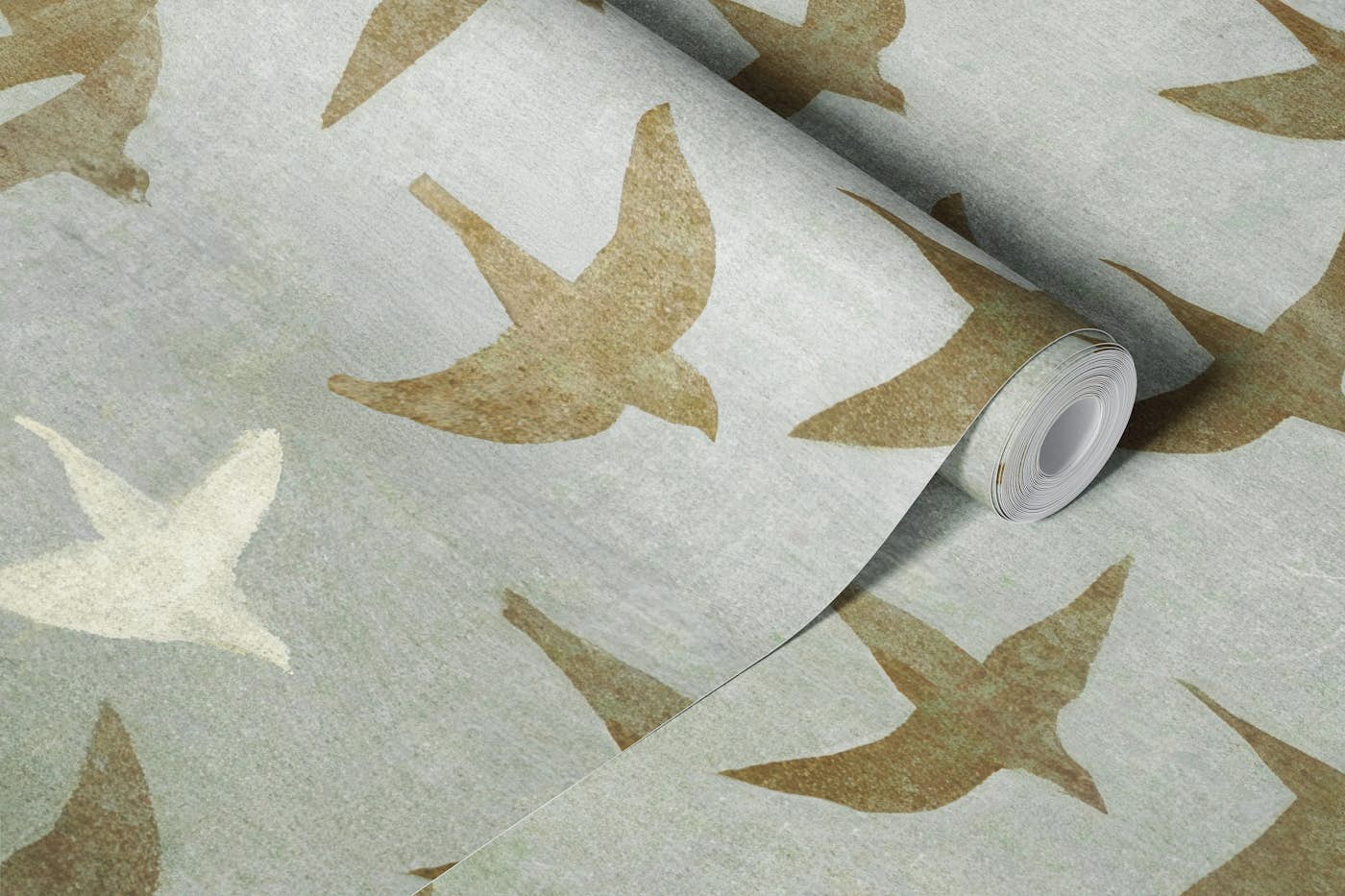 Rustic Bird Flight wallpaper roll