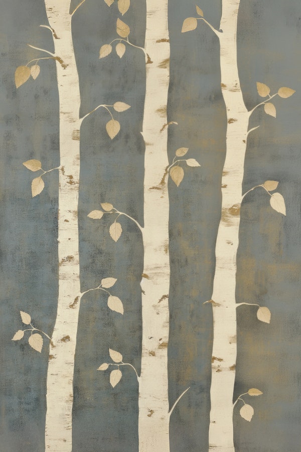 Elegant Birch Forest